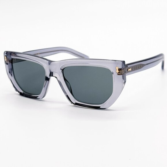 NEW GG1520S 004 WOMEN GRAY CLEAR SUNGLASSES GUCCI - Picture 3 of 10